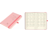 Albi Pocket Diary 2025 - Hellrosa mit Aufschrift 9,3 x 15 x 1,3 cm