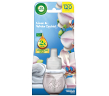 Air Wick Essential Oils Linen & White Orchid - Prádlo a bílá orchidej, elektrický osvěžovač náhradní náplň 19 ml