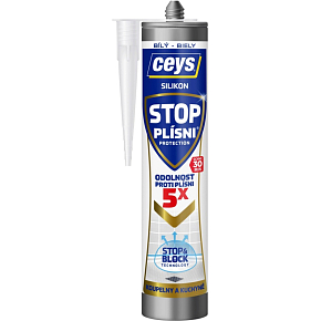 Ceys Stop Schimmel Sanitärsilikon, weiß, 280 ml