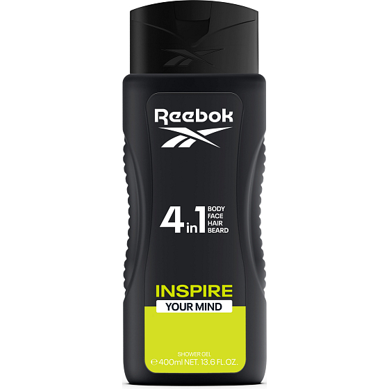 Reebok Men Inspire Your Mind Duschgel 4in1, 400 ml