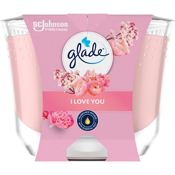 Glade Duftkerze Maxi I Love You, 204 g