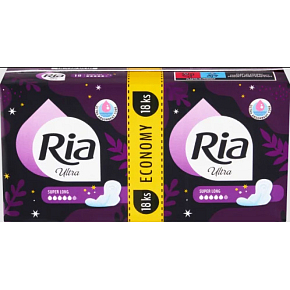 Ria Damenbinden Ultra Super Long Duopack, 18 Stk