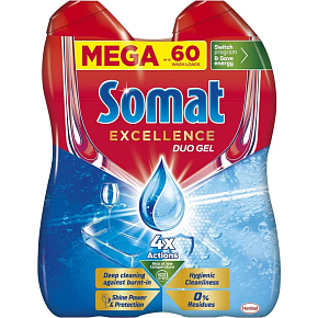 Somat Excellence Mega Hygienic Cleanliness 60 Waschgänge, 1,08 l Somat Excellence Mega Hygienic Cleanliness 60 Waschgänge, 1,08 l