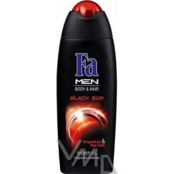 Fa Men Black Sun Duschgel für Körper und Haare für Männer 250 ml