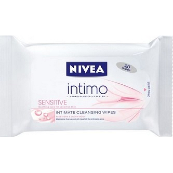 Nivea Intimo Sensitive Tücher für die Intimhygiene 20 Stück
