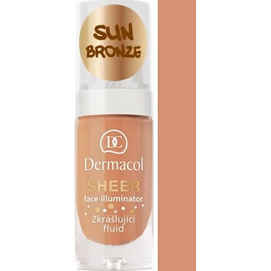 Dermacol Sheer Face Illuminator Verschönernde Flüssigkeit Sonnenbronze 15 ml