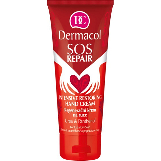 Dermacol SOS Repair Intensive Restoring Handcreme Tiefenintensive Regeneration und Flüssigkeitszufuhr für trockene und rissige Hände 75 ml