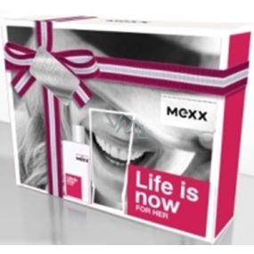 Mexx Life Is Now for Her Eau de Toilette 15 ml + Körperlotion 50 ml, Geschenkset