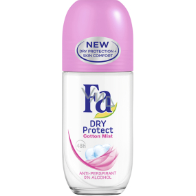 Fa Dry Protect Cotton Mist Ball Antitranspirant Deodorant Roll-On für Frauen 50 ml