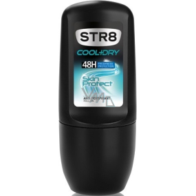 Str8 Cool + Dry Skin Protect 48h Ball Antitranspirant Deodorant Roll-On für Männer 50 ml
