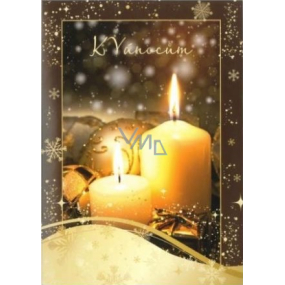 Albi Umschlagspielkarte zu Weihnachten Elisabeth Serenade Karel Gott 14,8 x 21 cm