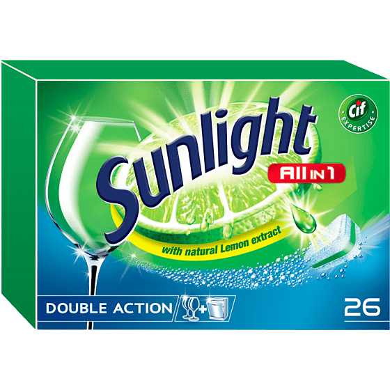 Sonnenlicht All in 1 Lemon Geschirrspülertabletten 26 Stück
