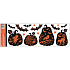 Kleberfreie Fensterfolie mit Halloween Glitter 59 x 21 cm Nr. 1
