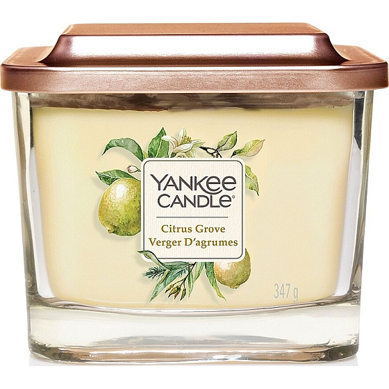 Yankee Candle Citrus Grove - Citrus Grove Soja-Duftkerze Elevation Medium Glas 3 Dochte 347 g