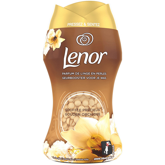 Lenor Gold Orchid Duft von Vanille, Mimose, Rosen und Pfirsichen Duftperlen für die Waschmaschinentrommel 140 g