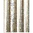 Zöwie Geschenkpapier 70 x 150 cm Weihnachten Luxus Scandi mit geprägten goldweißen Tupfen, Sterne