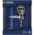 Gillette Fusion5 ProGlide Rasierer + Fusion5 Ultra Sensitive Rasiergel für empfindliche Haut 75 ml, Kosmetikset, für Männer