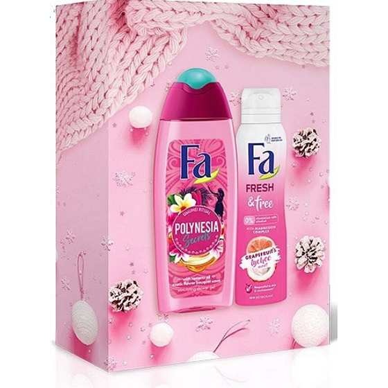 Fa Polynesia Umuhei Duschgel 250 ml + Fresh & Free Deodorant Spray 150 ml, Kosmetikset