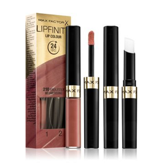 Max Factor Lipfinity Langlebiger Lippenstift mit 210 endlos hypnotisierendem Balsam 2,3 ml und 1,9 g