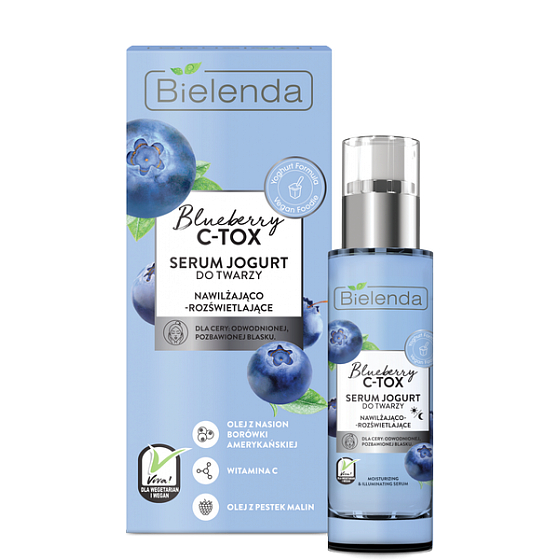 Bielenda Blueberry C-Tox Amerikanische Heidelbeere Feuchtigkeits- und Aufhellungs-Gesichtsserum 30 g