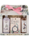 Bohemia Gifts Weihnachts-Duschgel 100 ml + Weihnachts-Haarshampoo 100 ml + Hagebutten- und Rosenduftkarte 11 x 6,3 cm, Kosmetikset