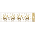 Fensterfolie ohne Klebestreifen mit Goldprägung Hirsch 64 x 15 cm
