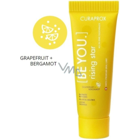 Curaprox Be You Rising Star Grapefruit und Bergamotte aufhellende Zahnpasta mini 10 ml