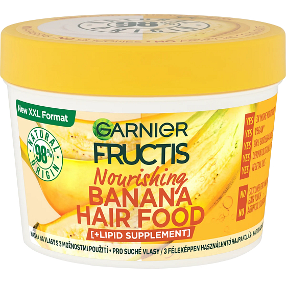 Garnier Fructis Banana Hair Food Mask für trockenes Haar 400 ml