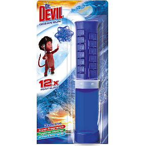 Dr. Devil 5v1 Point Block Ocean Sun, WC Block in der Tube, für 12 Anwendungen, 75 ml