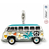 Charm Sterling Silber 925 Volkswagen Bus, Karabinerverschluss Anhänger am Reisearmband
