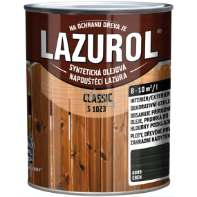 Lazurol Classic S1023 syntetická olejová lazura na dřevo 0099 Eben 0,75 l Lazurol Classic S1023 syntetická olejová lazura na dřevo 0099 Eben 0,75 l