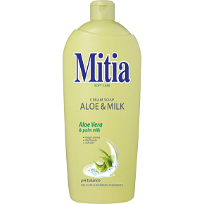 Mitia Aloe & Milk Flüssigseife, Nachfüllung, 1 l