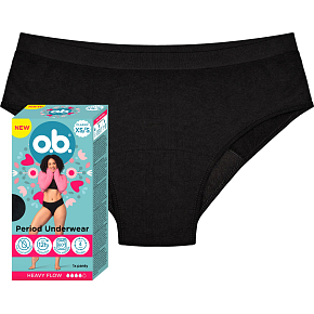 O.B. Menstruationsunterwäsche, Größe XS/S, 1 Stück