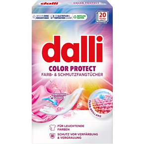 Dalli Color Protect Waschmittel-Tücher gegen Verfärbung der Wäsche 20 Stück Dalli Color Protect Waschmittel-Tücher gegen Verfärbung der Wäsche 20 Stück