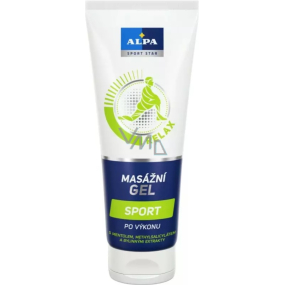 Alpa Sport Star Relax Sport nach dem Training Massagegel mit Menthol, Methylsalicylat und pflanzlichen Extrakten 210 ml Alpa Sport Star Relax Sport nach dem Training Massagegel mit Menthol, Methylsalicylat und pflanzlichen Extrakten 210 ml