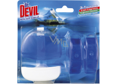 Dr. Devil 3v1 Polar Aqua flüssiger WC-Block, Halter + Nachfüllung 3× 55 ml
