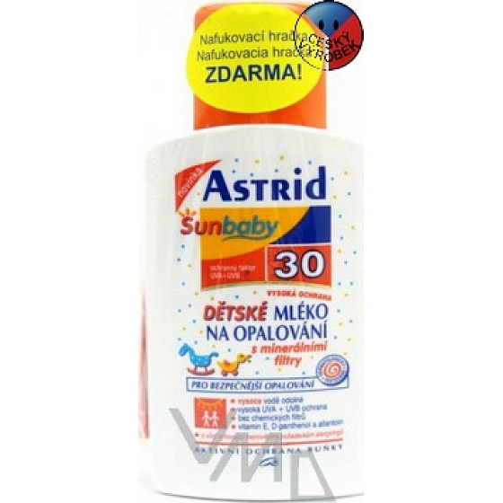 Astrid F30 Sonnencreme für Kinder + aufblasbares Spielzeug