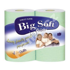 Big Soft Exclusiv Color Green Toilettenpapier 2-lagig 4 x 200 Stück