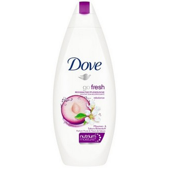 Dove Go Fresh Rebalance Pflaume und Sakura Flower Duschgel 250 ml