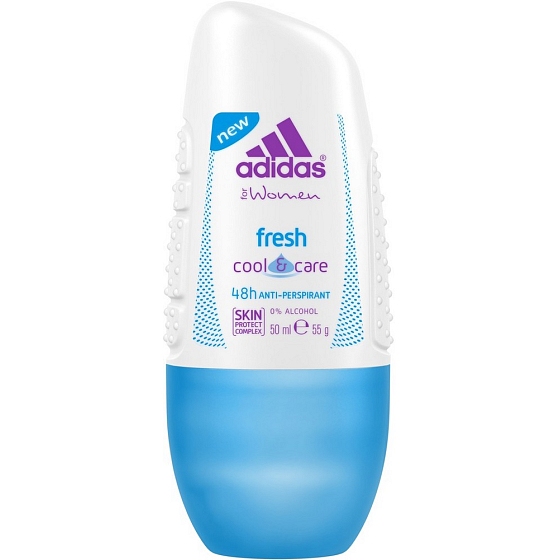 Adidas Cool & Care 48h Frischer Ball Antitranspirant Deodorant Roll-On für Frauen 50 ml