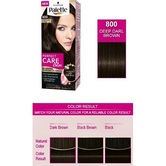 Schwarzkopf Palette Perfect Color Care Haarfarbe 800 Dunkelbraun