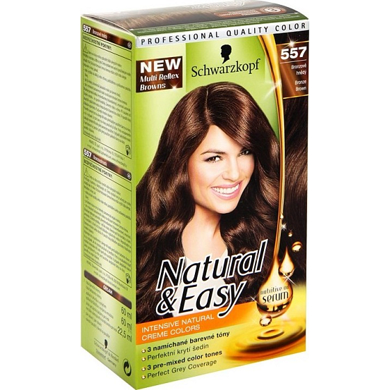 Schwarzkopf Natural & Easy Haarfarbe 557 Bronzebraun