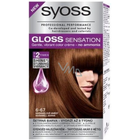 Syoss Gloss Sensation Sanfte Haarfarbe ohne Ammoniak 6-67 Karamellbraun 115 ml