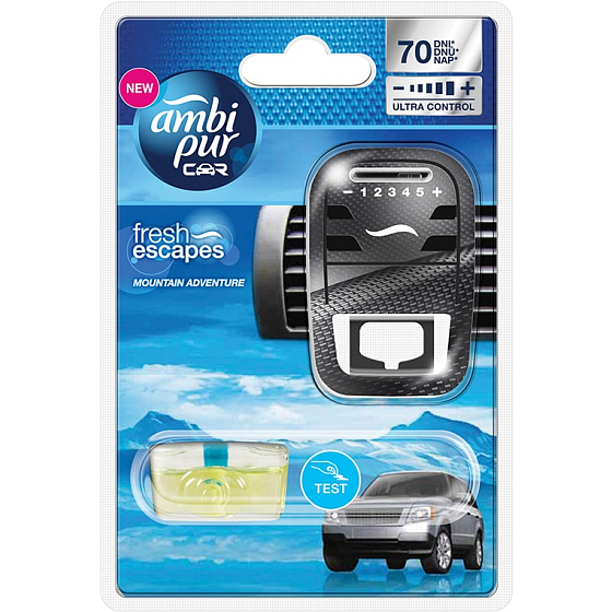 Ambi Pur Car Mountain Adventure komplette Maschine 7 ml