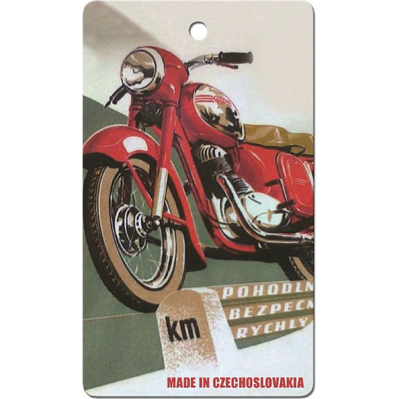 Böhmen Geschenke Aromatische Duftkarte Motorrad 11 x 6,3 cm
