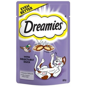 Dreamies Katze mit Ente Ergänzungsfutter für Katzen 60 g