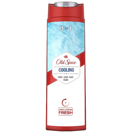 Old Spice Cooling 3in1 Duschgel für Gesicht, Körper und Haare 400 ml