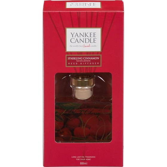 Yankee Candle Sparkling Cinnamon - Funkelnder Zimt Duftstäbchen Signature 88 ml