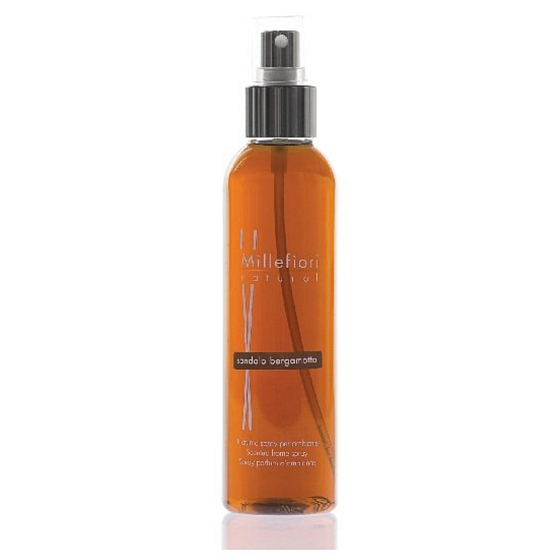 Millefiori Milano Natural Sandalo Bergamotto - Sandelholz und Bergamotte Home Spray Geruchsabsorber 150 ml