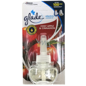 Glade Electric Scented Oil Gemütlicher Apfel & Zimt - Nachfüllung von Apfel- und Zimtflüssigkeit für elektrischen Lufterfrischer 20 ml